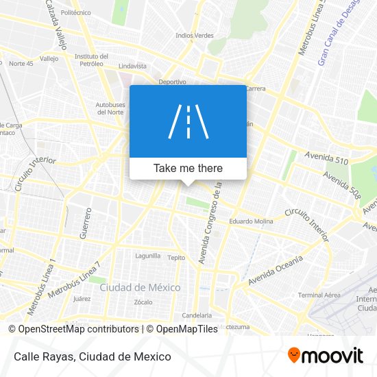 Mapa de Calle Rayas