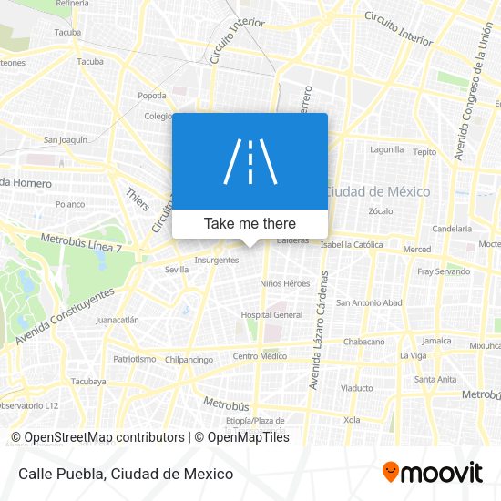 Mapa de Calle Puebla