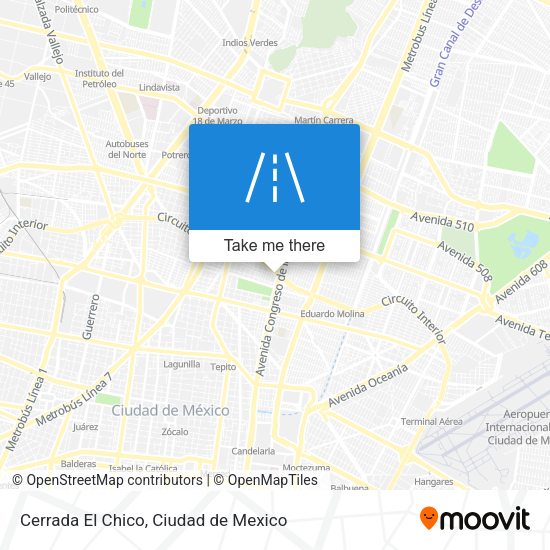 Mapa de Cerrada El Chico