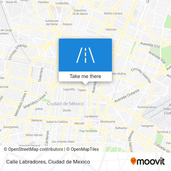 Mapa de Calle Labradores