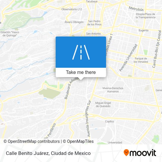 Calle Benito Juárez map