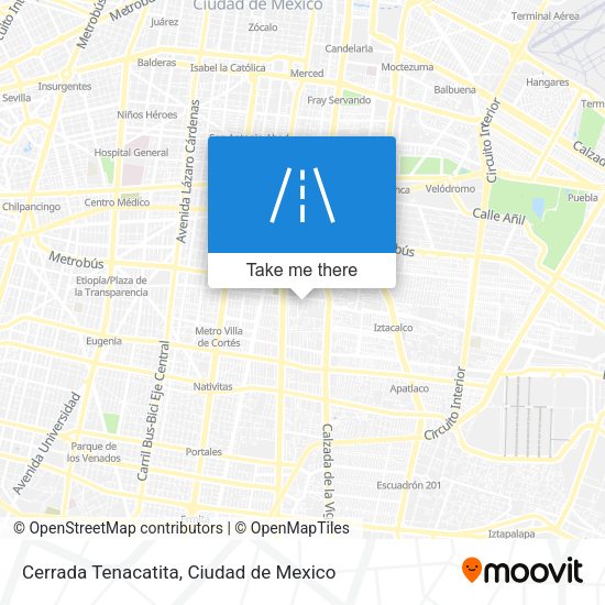 Mapa de Cerrada Tenacatita