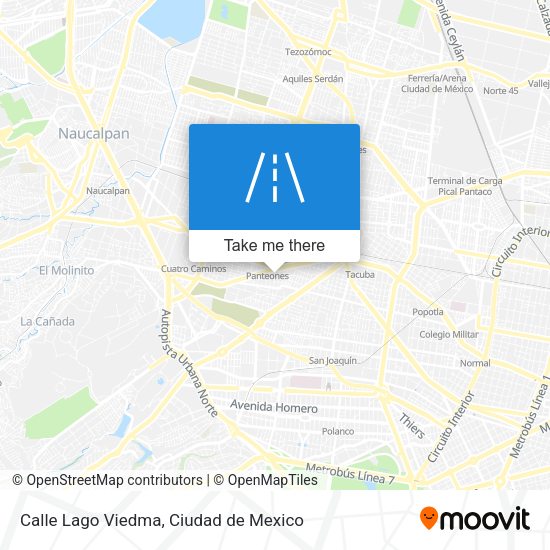 Calle Lago Viedma map