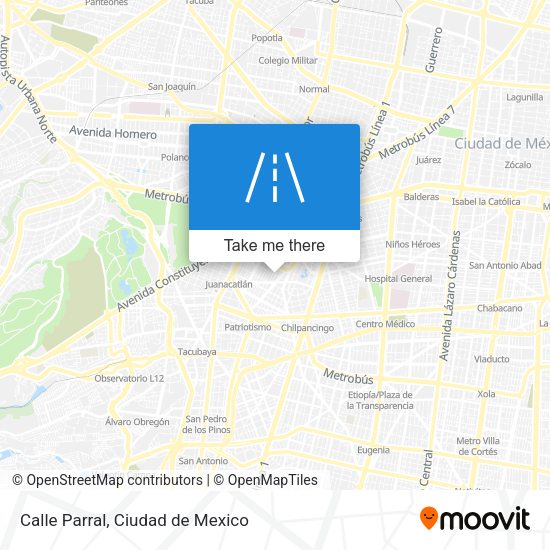 Mapa de Calle Parral