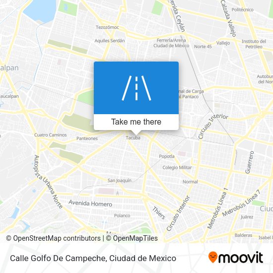 Calle Golfo De Campeche map