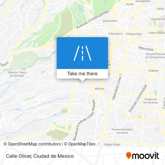 Mapa de Calle Olivar
