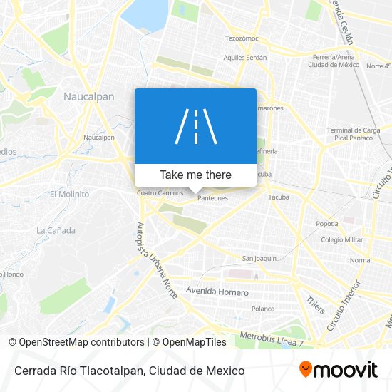Cerrada Río Tlacotalpan map