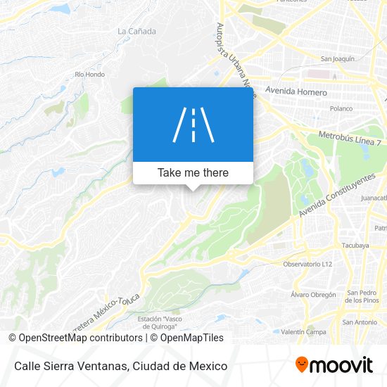 Mapa de Calle Sierra Ventanas