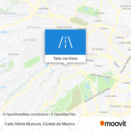 Mapa de Calle Sierra Muínura