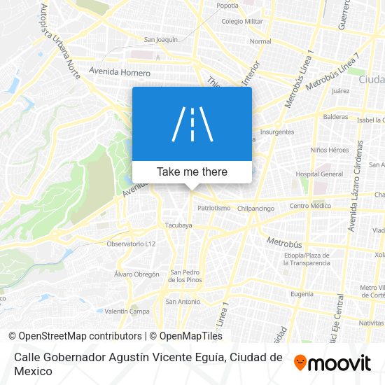 Calle Gobernador Agustín Vicente Eguía map