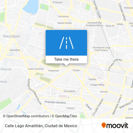 Calle Lago Amatitlán map