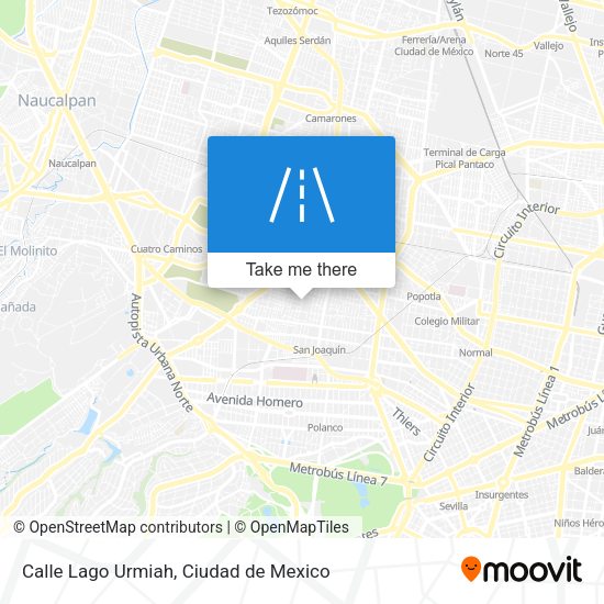 Calle Lago Urmiah map