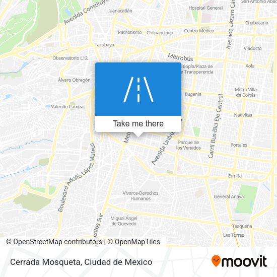 Cerrada Mosqueta map