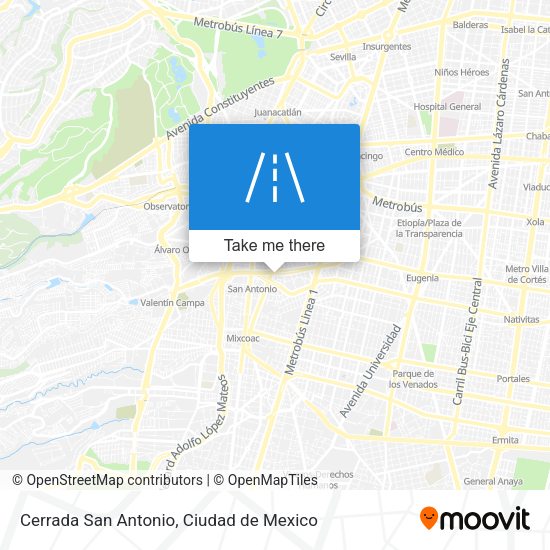 Mapa de Cerrada San Antonio