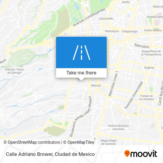 Calle Adriano Brower map