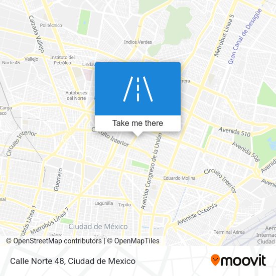 Mapa de Calle Norte 48