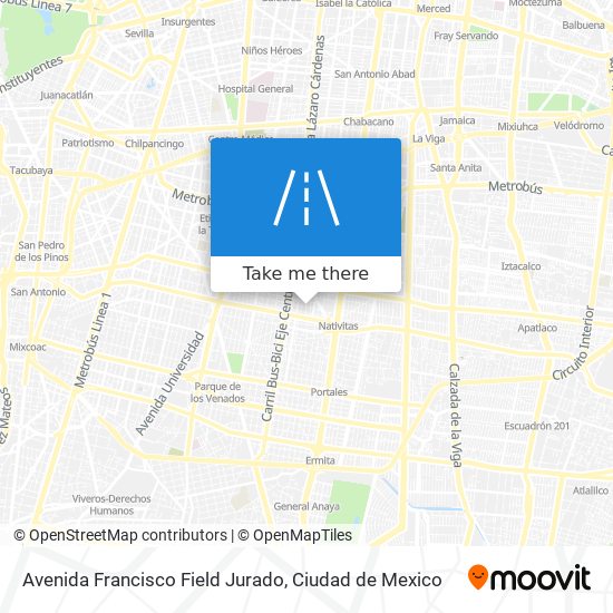 Avenida Francisco Field Jurado map