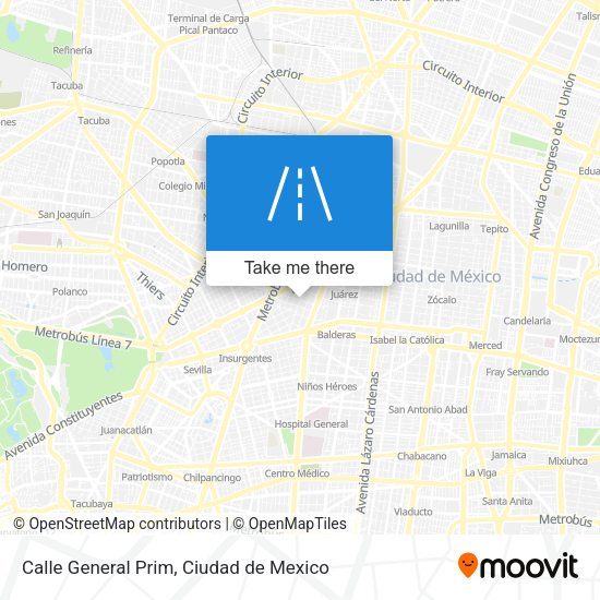 Mapa de Calle General Prim