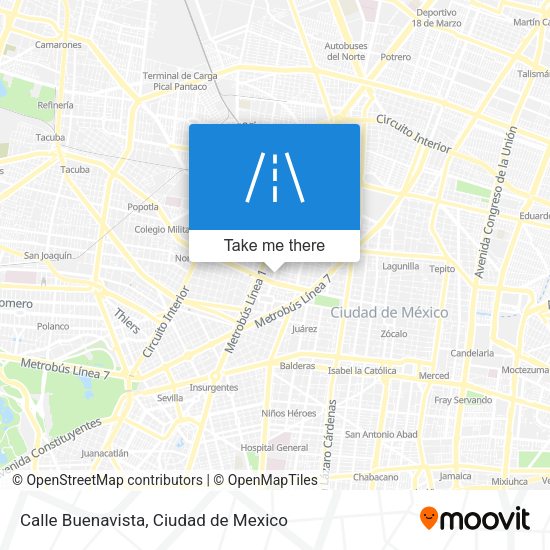 Mapa de Calle Buenavista