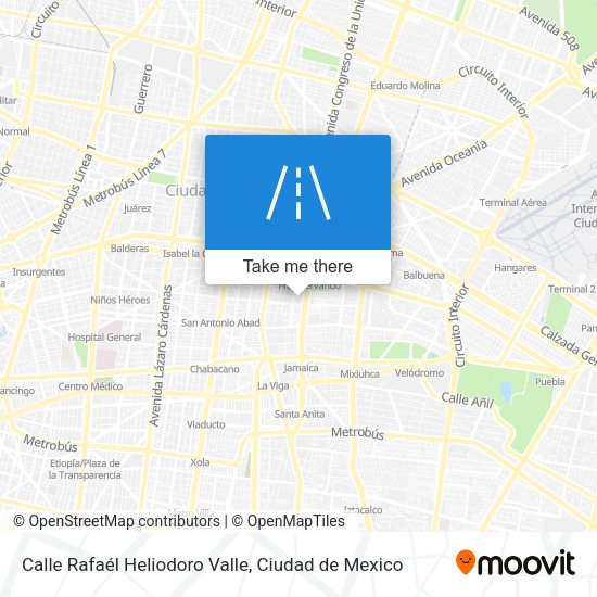 Calle Rafaél Heliodoro Valle map