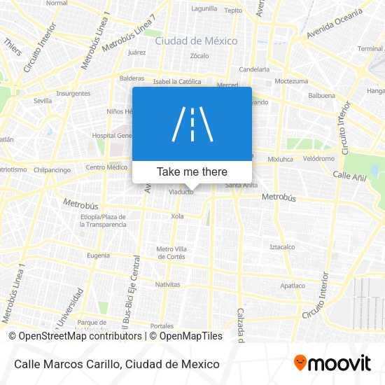 Mapa de Calle Marcos Carillo