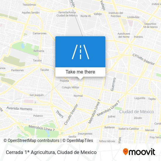 Cerrada 1ª Agricultura map