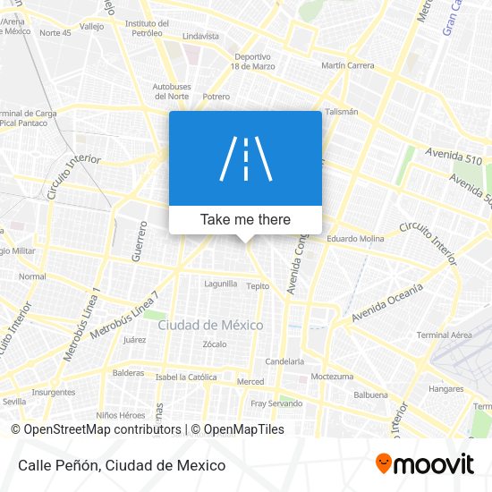 Calle Peñón map
