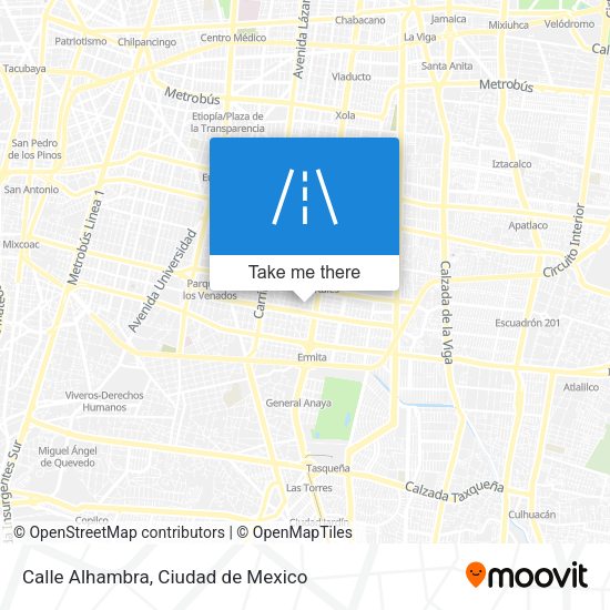 Calle Alhambra map