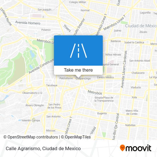 Mapa de Calle Agrarismo