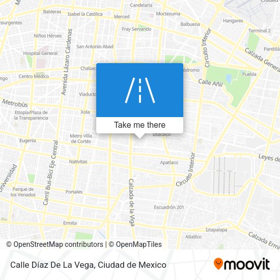 Calle Díaz De La Vega map