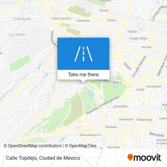 Mapa de Calle Topilejo