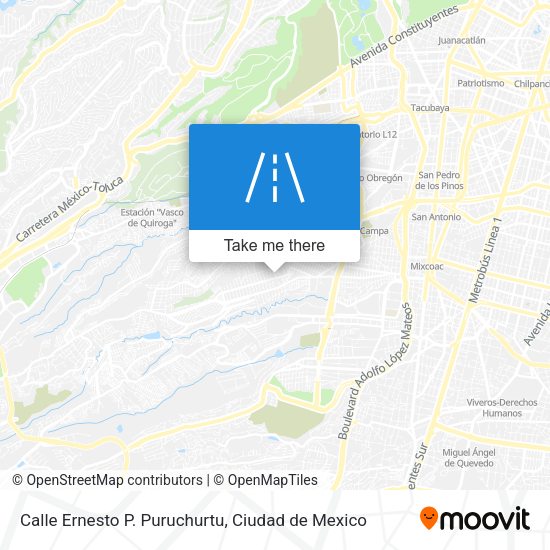 Mapa de Calle Ernesto P. Puruchurtu