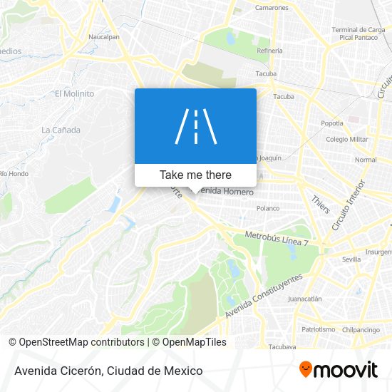 Mapa de Avenida Cicerón