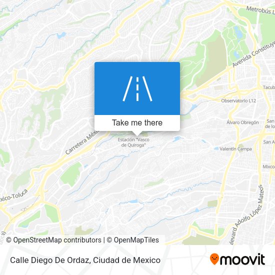 Mapa de Calle Diego De Ordaz