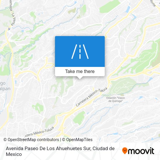 Avenida Paseo De Los Ahuehuetes Sur map