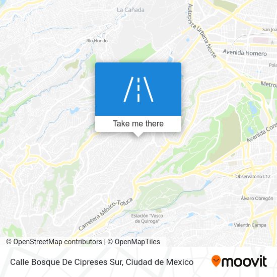 Calle Bosque De Cipreses Sur map