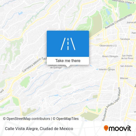 Mapa de Calle Vista Alegre