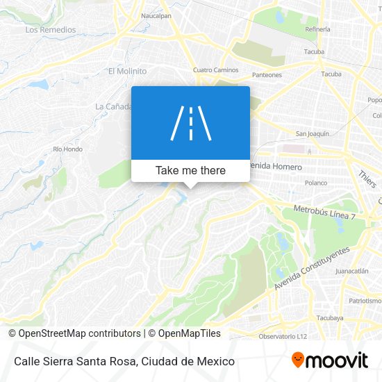 Mapa de Calle Sierra Santa Rosa