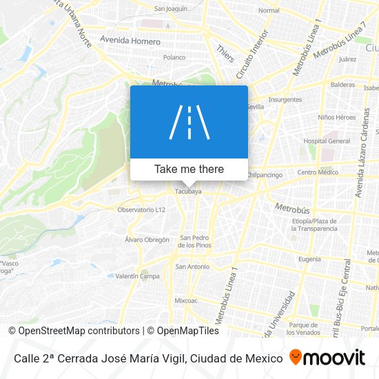 Calle 2ª Cerrada José María Vigil map