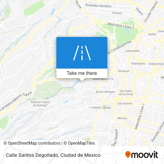 Mapa de Calle Santos Degollado
