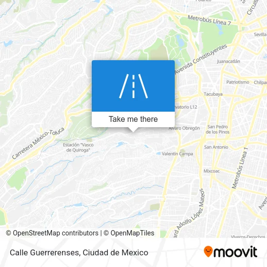 Mapa de Calle Guerrerenses