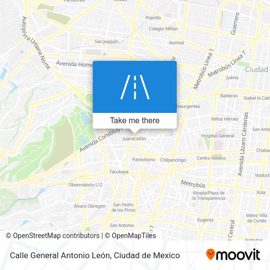 Calle General Antonio León map