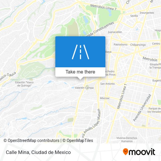Mapa de Calle Mina