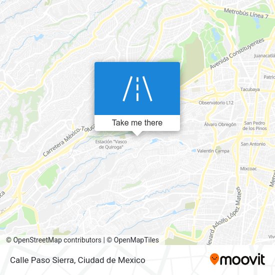 Mapa de Calle Paso Sierra