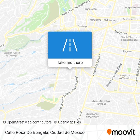 Calle Rosa De Bengala map