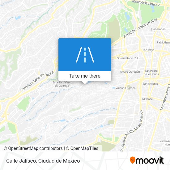 Calle Jalisco map
