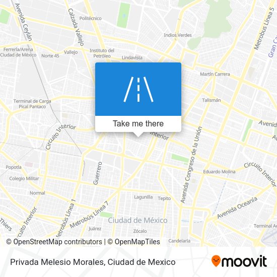 Privada Melesio Morales map