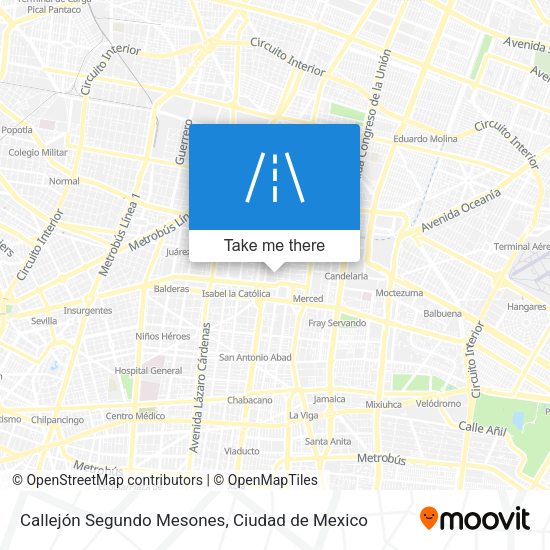 Mapa de Callejón Segundo Mesones