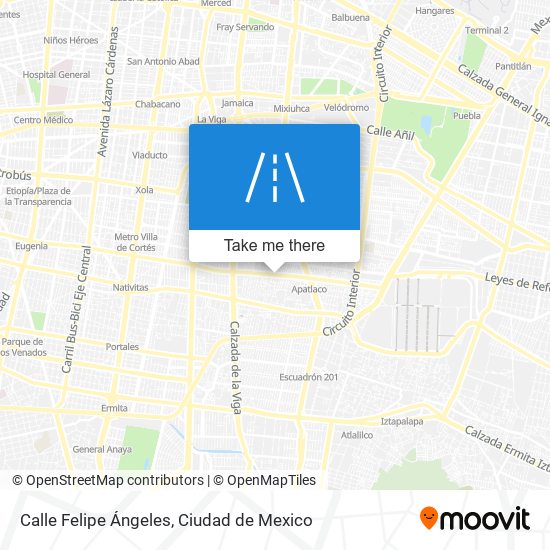 Calle Felipe Ángeles map