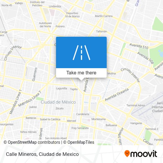Mapa de Calle Mineros